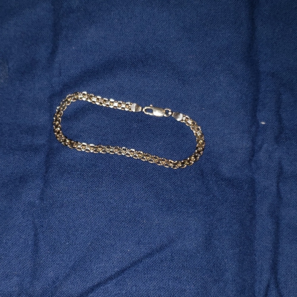 Sterling silver chain bracelet